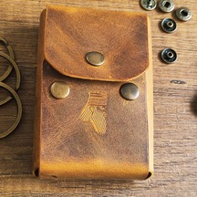Sumerian Leather Craft Klasik Deri Sigara Kılıfı Taba