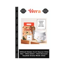 Xxsmall Beden Evcil Hayvan Kilot Bez - Ultra Emici - Hızlı Kuruyan Seyahat Ürünü Minik Irklar