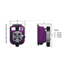 Antech Dp Nano A 2l/h 10 Bar Kimyasal Havuz Dozaj Pompası