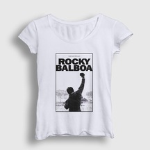 Presmono Kadın Over Film Rocky T-Shirt