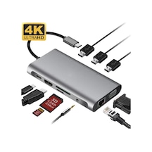 More TR ALLY 10 İN 1 HDMI VGA RJ45 PD USB 3.0 HUB Adaptör Çoklay