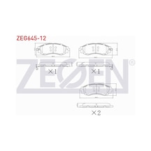 Chevrolet Rezzo U100 1.6i 2000-2008 Ön Fren Balatası İkazlı 96253367
