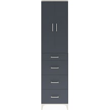Arges Dolap Tek Raflı 4 Çekmeceli 2 Kapaklı 60x30x243 Aytaşı-... Aytaşı