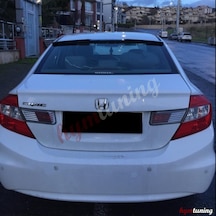 Honda Civic Fb7 Cam Üstü Spoiler. Yarasa Cam Üstü. Parlak Siyah