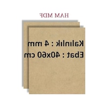 Mobilreyon 3 Adet Duralit Ham Mdf, 40x60 Cm Ebat, 4 Mm Kalınlık, Boyama Hobi Resim Altlığı Tuval