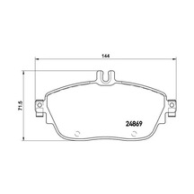 Mercedes A180d W176 On Fren Balatasi 2012-2018 Brembo P50093