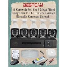 5 Kameralı Eco Set 5 Mp Sony Lensli Full Hd Gece Görüşlü Set