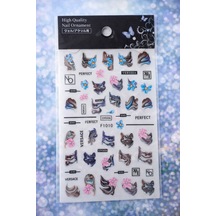 Urban Butterfly & Abstract Nail Art Sticker Series No:05