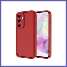Bezos Samsung Galaxy A17 5g Uyumlu Viera Silikon - Kırmızı Nıda