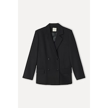 Mudo Kadın Kadın Siyah Oversize Blazer Ceket 1271875