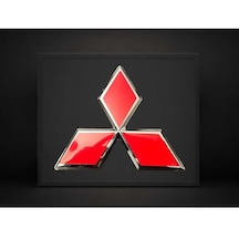Mitsubishi 2'li Ön Panjur+bagaj Arması A Kalite  Boyut