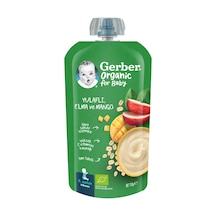 Gerber Organik Yulaflı Elma Ve Mango Püre 110 Gr GBR-4573
