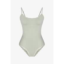 Penti Aloe Vera Mint Yeşili Lace Dantel Detaylı Bodysuit Mn71
