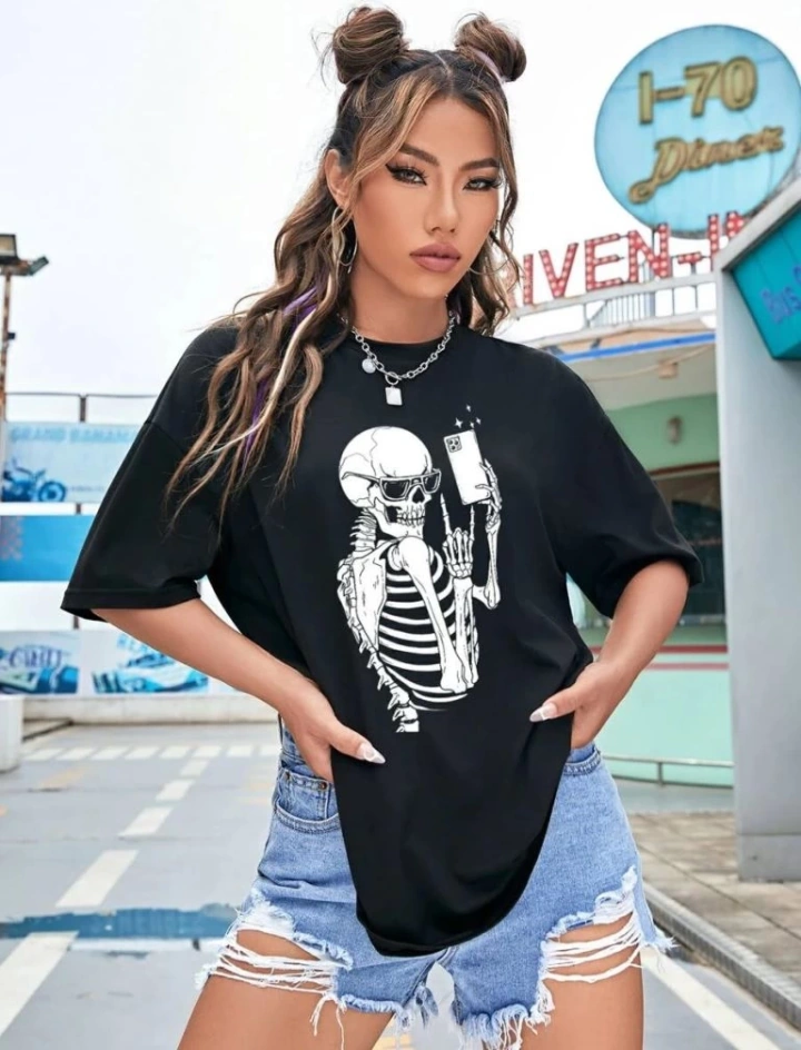 Dogutrend Baskılı T-shirt - Siyah