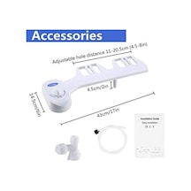 Eıtgzwas 2020 Ev Bide, Tuvalet Bide, Tuvalet Jet Sprey, Kendi Kendini Temizleyen Ve Geri Çekilebilir Su Banyo ve Aks. Dğ. 46140375 Beyaz