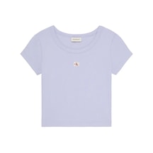 Calvin Klein Woven Label 2x2 Baby, Vbk Mor Kadın T-shirt