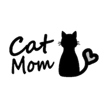 Cat Mom Oto Arka Cam Sticker 23 X 12 Cm