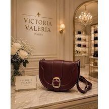 Housebags Veloura Trend El Ve Omuz Çantası Bordo