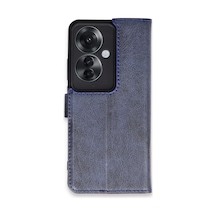 Magicool Oppo Reno 11f Kılıf Trend S Plus Kapaklı Kılıf - Lacivert