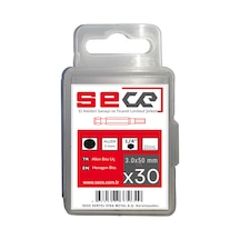 Sece 1/4'' Allen3 Bits Uç Allen3x50 Mm 30 Adet