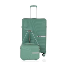 Mçs Polipropilen 2li Valiz Seti Büyük & Makyaj V374 S24sy1000076-set 10426 Su Yeşili