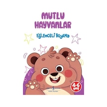 Mutlu Hayvanlar - Eğlenceli Boyama- İş Bankası Kültür Yayınları