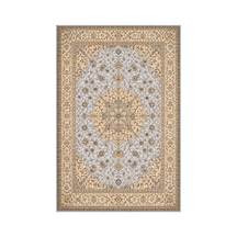 Kartela Halı Aro Halı Jüt Taban Dokuma Halı Açık Gri - 200 X 300 Cm