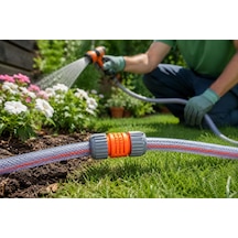 1/2" Lux Hortum Eki Medalyan 2 Adet, Sızdırmaz Tasarım, Abs Plastik, Bahçe Sulama İçin