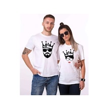 Tshirthane Cool King Queen Sevgili Kombinleri Tshirt Kombini Beyaz