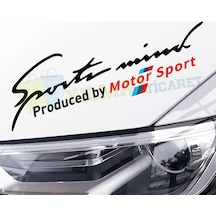 Bmw M Motor Sport Sport Mind Kaput Tampon Oto Sticker Yapıştırma