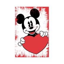 Mickey Mouse Tasarımlı Ahşap Poster Renkli - 645065761