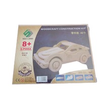 Sea-land Ahşap 3d Maket Araba Puzzle - Woodcraft Construction Kit G-p066a Porsche 911 Model 42 Parça