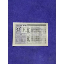 22 Mayıs 2002 Takvim Yaprağı - Nostalji Koleksiyonluk Takvim Yaprağı