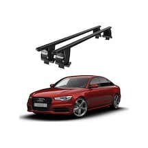 Royal Audi A6 2018 Ve Sonrası Uyumlu Siyah Kilitli Ara Atkı Port Bagaj Tavan Barı