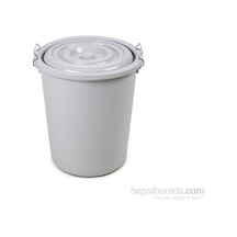 Bora Plastik Çöp Kovası 47 Lt Açık Gri