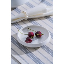 Acar Rumi Yuvarlak Tabak - 13 Cm Beyaz