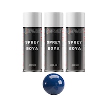 3 Adet Ral 5017 Trafik Mavi Sprey Boya 400 Ml.