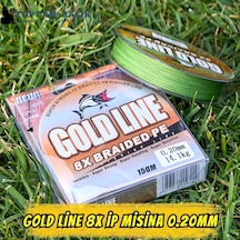 Gold Line 8x Örgü İp Misina 150m 0.20mm 14.1kg Çeker