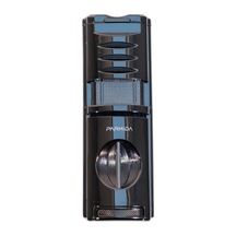 Parmida 3 Torch Pürmüz Kesici & Delicili Gunmetal Metal Puro Çakmağı - Tr9480