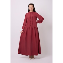 Violevin Er-cool Kadın Krep Elbise 8052-20-bordo