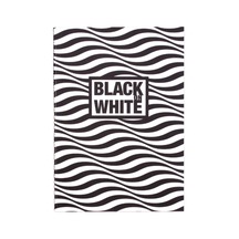 Black On White Wave 16,5x23,5 20 Yaprak Siyah Defter