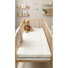 12Cm Aloe Süngerli Bebek Çocuk Beşik Yatağı 70x130 Yıkanabilir Kılıflı Park Yatak Oyun Parkı