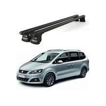 Trio-ı Seat Alhambra 2010-2017 Uyumlu Siyah Kilitli Ara Atkı 135cm Port Bagaj Tavan Barı