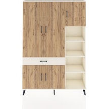 Arges Dolap 10 Raflı Tek Çekmeceli 5 Kapaklı 132x30x195 Aytaş... Aytaşı