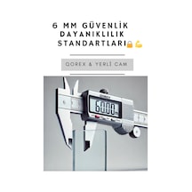 Ustaduş - Qorex Marka - 6 Mm Şeffaf Temper Cam Duşakabin H:190 Özel Seri Krom Aksesuar. Diğer