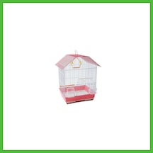 Vaveni Çift Kapılı Kuş Kafesi Pembe 34,5x28x46 Cm Arz
