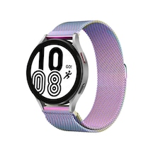 Newface Watch 22mm Metal Mıknatıslı Kordon - Rainbow Açık Mor