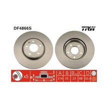 Trw Df4866s Fren Diski On 8k0615301 8w0615301g 8w0615301t 2 Adettir