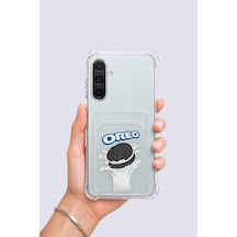 Samsung Galaxy Uyumlu A26 Kartlıklı Oreo Desenli Kılıf
