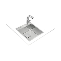 Teka Forlinea Rs15 2B 40.40 (Auto) Tek Hazneli Tezgahüstü/Tezgahasıfır (Flush) Paslanmaz Çelik Eviye - 115000019